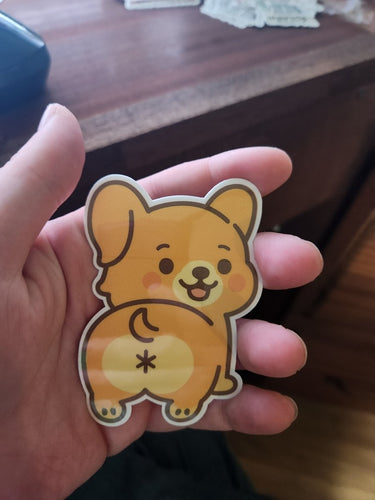 Golden Retriever Butt Sticker – Funny Dog Booty Vinyl Decal for Dog Lovers - Sticker - Charm and Char